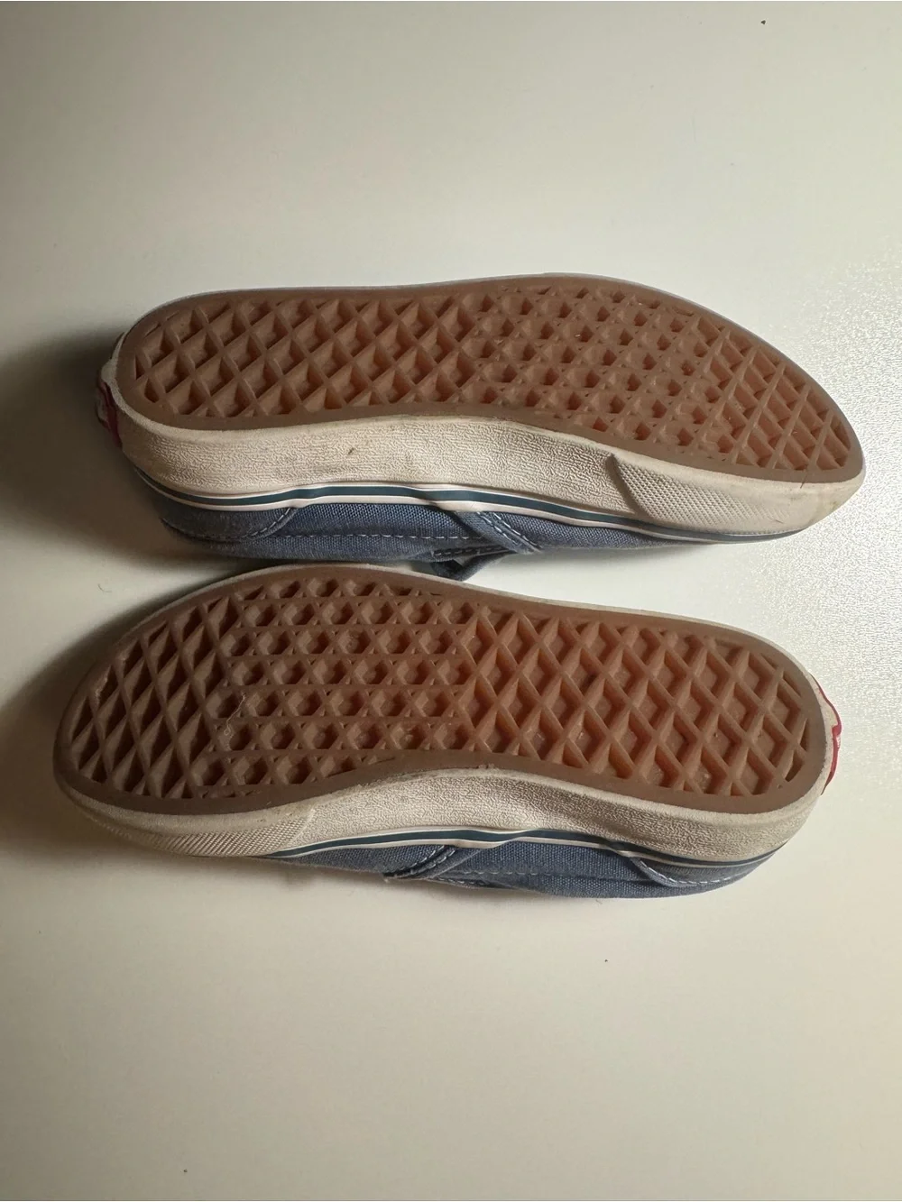Vans Kids Slip-On Canvas Shoes - Blue - sz13